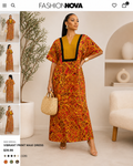 Vibrant Print Maxi Dress